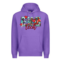Purple ekg tech Premium Hoodie - texasbilliewilder