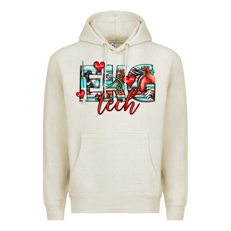 Ekg Tech Premium Hoodie by texasbilliewilder | Teevron