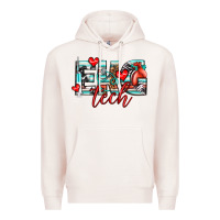 Pale Pink ekg tech Premium Hoodie - texasbilliewilder