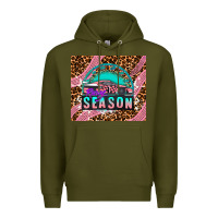 Army Green pink racing car Premium Hoodie - AdoDesignShop