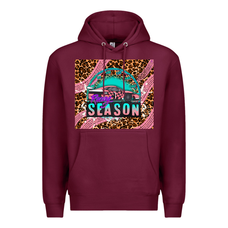 Pink Racing Car Premium Hoodie by AdoDesignShop | Teevron