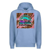 Colony Blue pink racing car Premium Hoodie - AdoDesignShop
