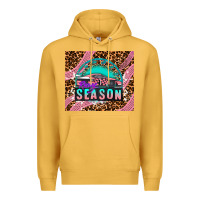 Mustard pink racing car Premium Hoodie - AdoDesignShop
