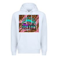 White pink racing car Premium Hoodie - AdoDesignShop