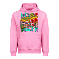Fuchsia Pink let's taco bout it Urban Hoodie - Zillion Design Studio