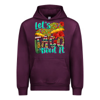 Mauve Wine let's taco bout it Urban Hoodie - Zillion Design Studio