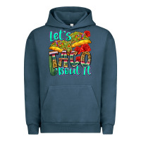 Pigment Midnight Navy let's taco bout it Urban Hoodie - Zillion Design Studio