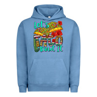 Pigment Pebble Blue let's taco bout it Urban Hoodie - Zillion Design Studio