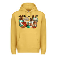 German Shepherds Coffee Cups Premium Hoodie | Teevron