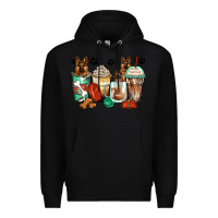 Black german shepherds coffee cups Premium Hoodie - Zillion Design Studio