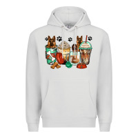 Dove Grey german shepherds coffee cups Premium Hoodie - Zillion Design Studio