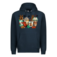 Navy german shepherds coffee cups Premium Hoodie - Zillion Design Studio