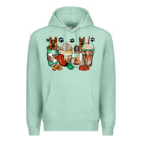 Seafoam german shepherds coffee cups Premium Hoodie - Zillion Design Studio