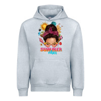 Heather Grey summer vibes messy bun tbw Urban Hoodie - texasbilliewilder