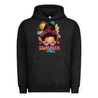 Pigment Black summer vibes messy bun tbw Urban Hoodie - texasbilliewilder