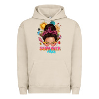 Pigment French Oak summer vibes messy bun tbw Urban Hoodie - texasbilliewilder