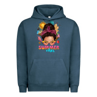Pigment Midnight Navy summer vibes messy bun tbw Urban Hoodie - texasbilliewilder
