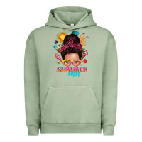 Pigment Oil Green summer vibes messy bun tbw Urban Hoodie - texasbilliewilder