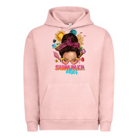 Pigment Salmon summer vibes messy bun tbw Urban Hoodie - texasbilliewilder