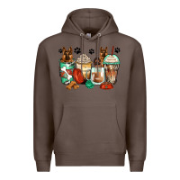 Coffee german shepherds coffee cups Premium Hoodie - Zillion Design Studio