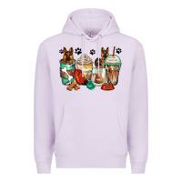 Lilac german shepherds coffee cups Premium Hoodie - Zillion Design Studio