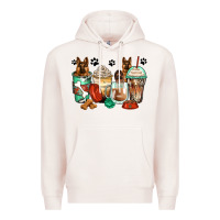 Pale Pink german shepherds coffee cups Premium Hoodie - Zillion Design Studio