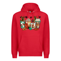 Red german shepherds coffee cups Premium Hoodie - Zillion Design Studio