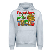 Heather Grey i'm just here for the tacos Urban Hoodie - Zillion Design Studio