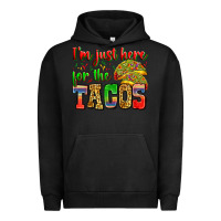 Pigment Black i'm just here for the tacos Urban Hoodie - Zillion Design Studio