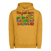 Pigment Peanut Butter i'm just here for the tacos Urban Hoodie - Zillion Design Studio