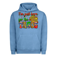 Pigment Pebble Blue i'm just here for the tacos Urban Hoodie - Zillion Design Studio