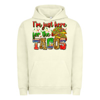 Pigment Pistachio i'm just here for the tacos Urban Hoodie - Zillion Design Studio