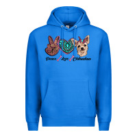 True Royal peace love chihuahua Premium Hoodie - RanaPortraitStore
