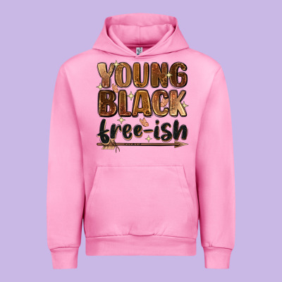 Young Black Free Ish Urban Hoodie Designed By Zillion Design Studio