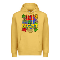 Antique Gold be the light Premium Hoodie - Zillion Design Studio