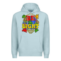Blue Mist be the light Premium Hoodie - Zillion Design Studio