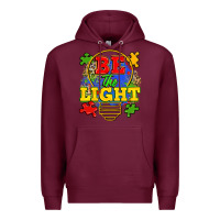 Burgundy be the light Premium Hoodie - Zillion Design Studio