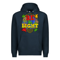 Navy be the light Premium Hoodie - Zillion Design Studio
