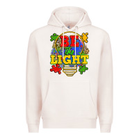 Pale Pink be the light Premium Hoodie - Zillion Design Studio