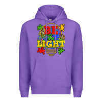 Purple be the light Premium Hoodie - Zillion Design Studio