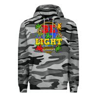 Slate Camo be the light Premium Hoodie - Zillion Design Studio