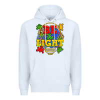 White be the light Premium Hoodie - Zillion Design Studio