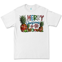 White Merry Christmas Premium Tee - CowhideDigitalArt