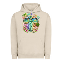 Pigment French Oak summer vibes with smile face and leopard Urban Hoodie - texasbilliewilder