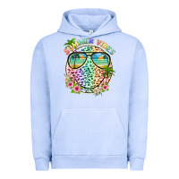 Pigment Grape Ice summer vibes with smile face and leopard Urban Hoodie - texasbilliewilder