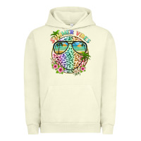 Pigment Pistachio summer vibes with smile face and leopard Urban Hoodie - texasbilliewilder