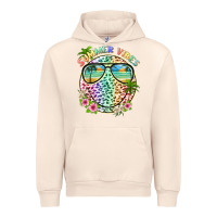 Sandshell summer vibes with smile face and leopard Urban Hoodie - texasbilliewilder