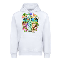 White summer vibes with smile face and leopard Urban Hoodie - texasbilliewilder