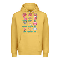 Antique Gold god says i am Premium Hoodie - texasbilliewilder