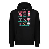 Black god says i am Premium Hoodie - texasbilliewilder
